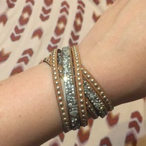 Leather wrap bracelet